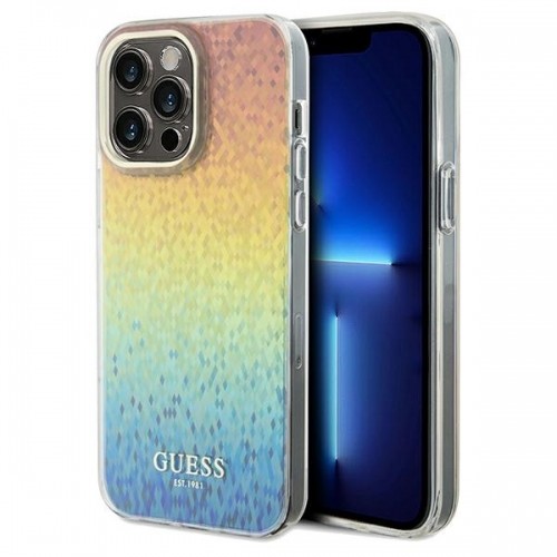Guess GUHCP13XHDECMI iPhone 13 Pro Max 6.7" wielokolorowy hardcase IML Faceted Mirror Disco Iridescent image 1