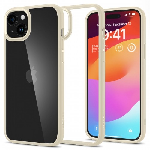 Apple Spigen Ultra Hybrid case for iPhone 15 - beige image 1