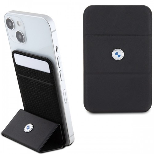 BMW Wallet Card Slot Stand BMWCSMRSK czarny|black MagSafe Signature Collection image 1