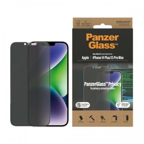 PanzerGlass Ultra-Wide Fit iPhone 14 Plus | 13 Pro Max 6,7" Privacy Screen Protection Antibacterial Easy Aligner Included P2785 image 1