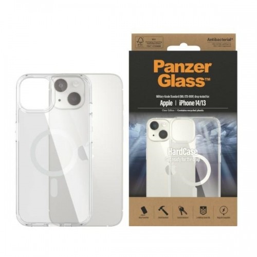 PanzerGlass HardCase iPhone 14|13 6,1" MagSafe Antibacterial Military grade transparent 0409 image 1