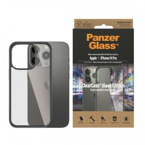 PanzerGlass ClearCase iPhone 14 Pro 6.1" Antibacterial czarny|black 0406 image 1