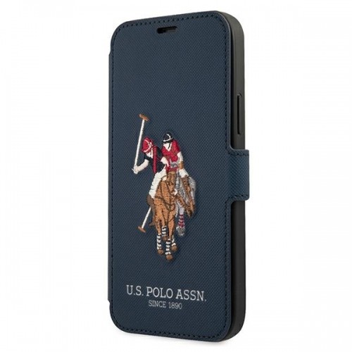 U.s. Polo Assn. US Polo USFLBKP12MPUGFLNV iPhone 12|12 Pro 6,1" granatowy|navy book Polo Embroidery Collection image 1