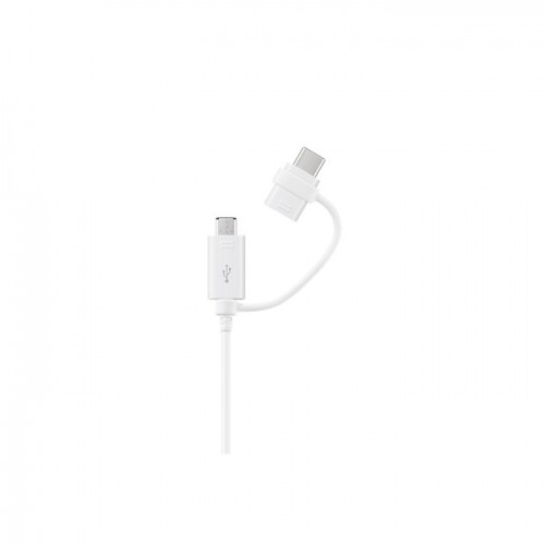 Samsung 2w1 cable USB - microUSB - USB-C 1,5 m white image 1