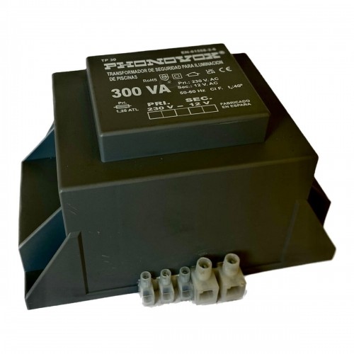 Safety transformer for swimming pool lighting PHONOVOX tp30300 300 VA 12 V 230 V 50-60 Hz 16,5 x 11,1 x 9,4 cm image 1