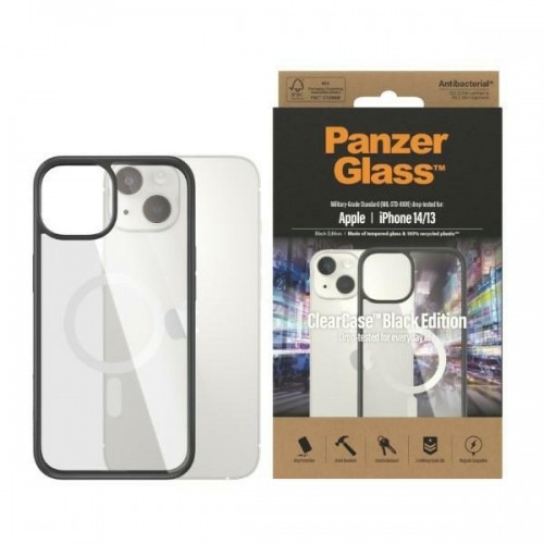 PanzerGlass ClearCase MagSafe iPhone 14|13 6,1" Antibacterial czarny|black 0413 image 1