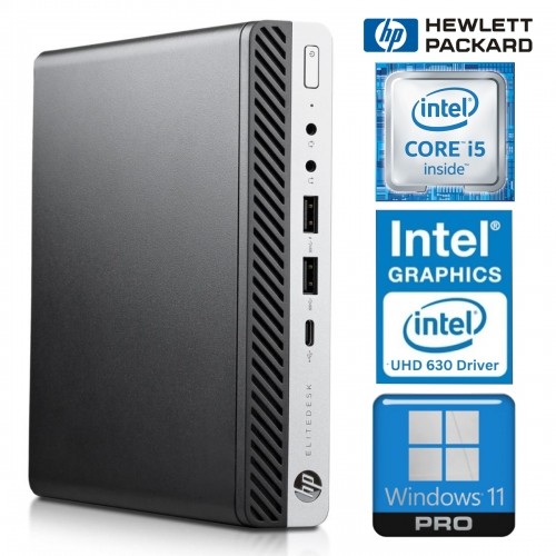 Hewlett-packard HP 800 G5 Desktop Mini i5-9500T 16GB 256SSD M.2 NVME WIN11Pro image 1
