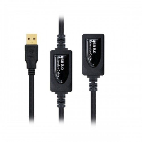 удлинительный USB-кабель NANOCABLE 10.01.021 Чёрный image 1