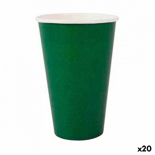 Набор стаканов Algon Одноразовые Картон Зеленый 10 Предметы 350 ml (20 штук) image 1