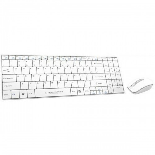 Клавиатура и мышь Esperanza EK122W Белый QWERTY image 1