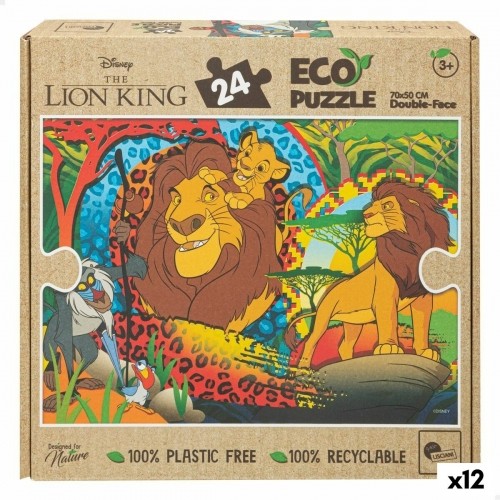 Puzle Bērniem The Lion King Abpusējs 24 Daudzums 70 x 1,5 x 50 cm (12 gb.) image 1