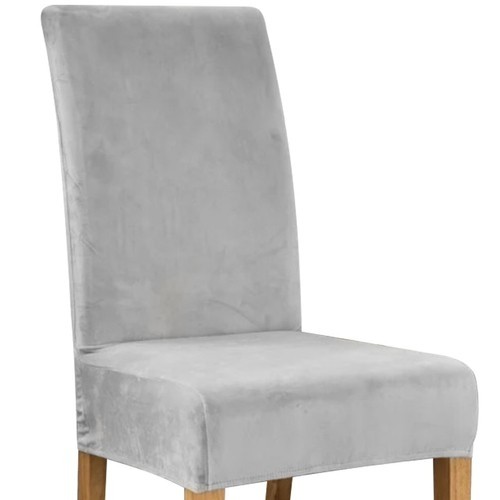 Chair cover - gray velvet Ruhhy 22979 (17323-0) image 1