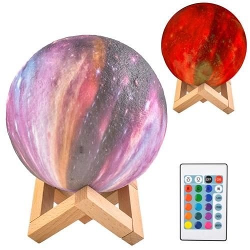 Iso Trade Bedside moon lamp 15cm, 16 colors (14060-0) image 1