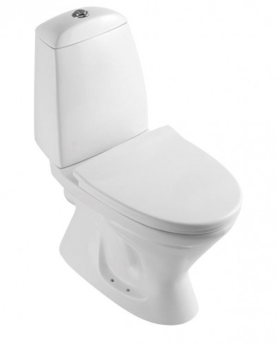 WC pods Vento Taberg ar horizonālo izvādu, 3/6l, ar  Duroplast Soft Close vāku, ūdens padeve no apakšas image 1