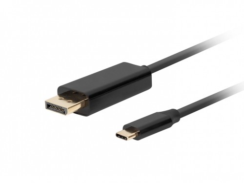 Lanberg CA-CMDP-10CU-0005-BK video cable adapter 0.5 m USB Type-C DisplayPort Black image 1