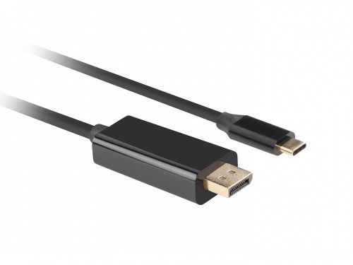 Lanberg CA-CMDP-10CU-0010-BK video cable adapter 1 m USB Type-C DisplayPort Black image 1