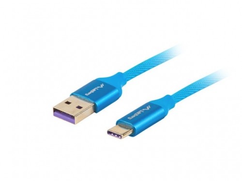 Lanberg CA-USBO-21CU-0005-BL USB cable 0.5 m USB 2.0 USB A USB C Blue image 1