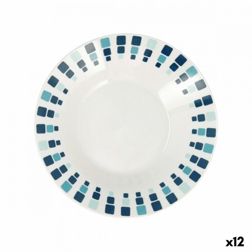 Dziļais šķīvis Quid Simetric Zils Keramika 20 cm (12 gb.) image 1