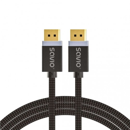 DisplayPort cable 2 m Black SAVIO CL-166 image 1