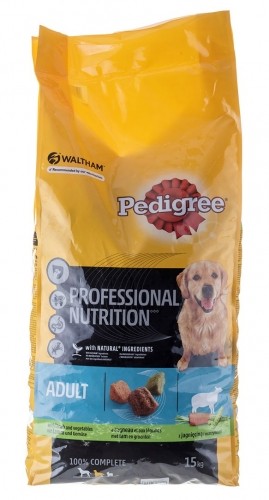 PEDIGREE Adult Professional Lamb dry dog food - 15kg image 1