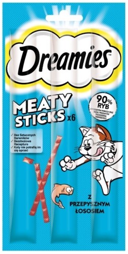 DREAMIES Meaty Sticks Salmon - cat treats - 30 g image 1