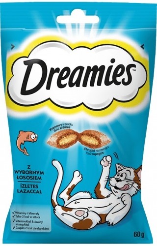 Dreamies 4008429037962 dog / cat treat Snacks Salmon 60 g image 1
