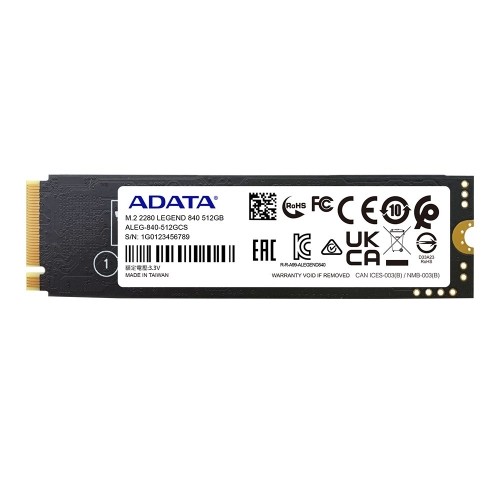 ADATA LEGEND 840 M.2 512 GB PCI Express 4.0 3D NAND NVMe image 1