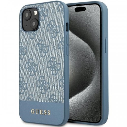 Guess GUHCP15SG4GLBL iPhone 15 | 14 | 13 6.1" niebieski|blue hardcase 4G Stripe Collection image 1