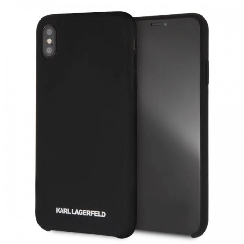 Apple Karl Lagerfeld KLHCI65SLBKS iPhone Xs Max  hardcase czarny|black Silicone image 1