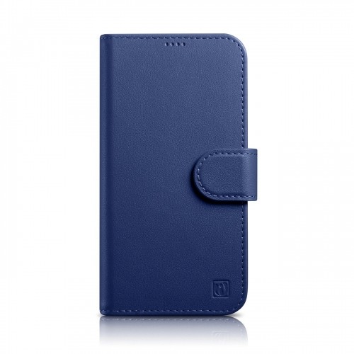 iCarer Wallet Case 2in1 Cover iPhone 14 Pro Max Leather Flip Case Anti-RFID Blue (WMI14220728-BU) image 1