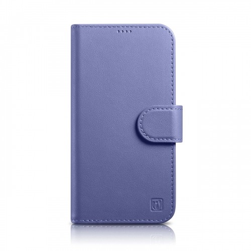 iCarer Wallet Case 2in1 Cover iPhone 14 Plus Anti-RFID Leather Flip Case Light Purple (WMI14220727-LP) image 1