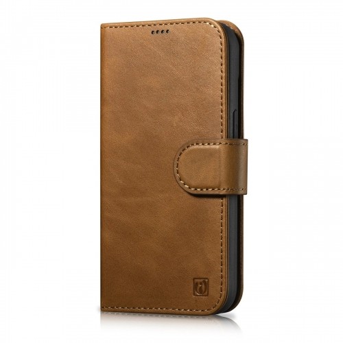 iCarer Oil Wax Wallet Case 2in1 Cover iPhone 14 Pro Max Leather Flip Cover Anti-RFID brown (WMI14220724-TN) image 1