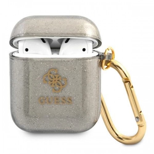 Guess GUA2UCG4GK AirPods cover black|black Glitter Collection image 1