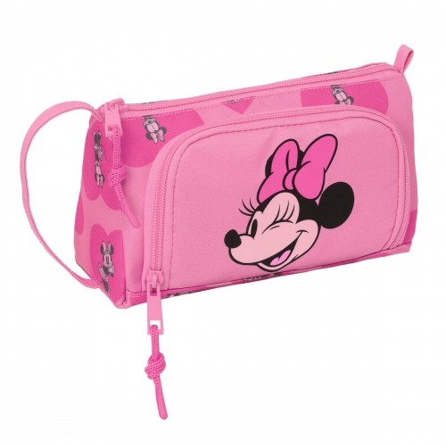 Школьный пенал Minnie Mouse Loving Розовый 20 x 11 x 8.5 cm image 1