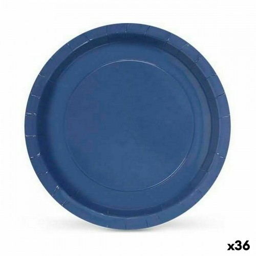 Набор посуды Algon Одноразовые Картон Синий 10 Предметы 23 x 23 x 1,5 cm (36 штук) image 1