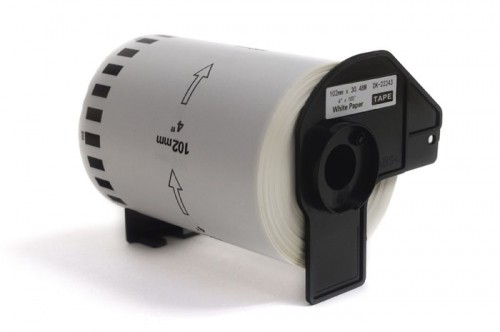 Labels JetWorld Replacement Brother DK Black on White 102mm*30.48m DK22243, DK-22243, DK22.243 image 1