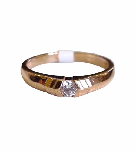 Gemmi Золотое кольцо с фианитом image 1