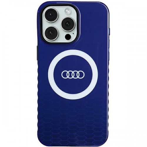 Audi IML Big Logo MagSafe Case iPhone 15 Pro Max 6.7" niebieski|navy blue hardcase AU-IMLMIP15PM-Q5|D2-BE image 1