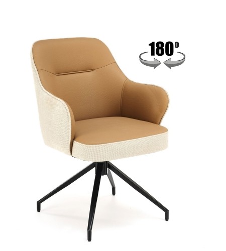 Halmar K527 chair, beige image 1