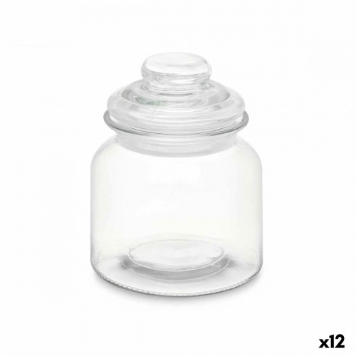 Vivalto Burka Caurspīdīgs Stikls 600 ml (12 gb.) Ar vāku image 1