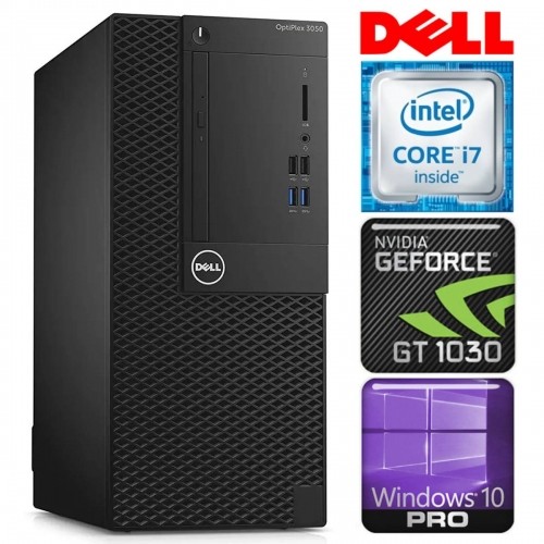 DELL 3050 Tower i7-7700 8GB 256SSD M.2 NVME GT1030 2GB WIN10Pro image 1
