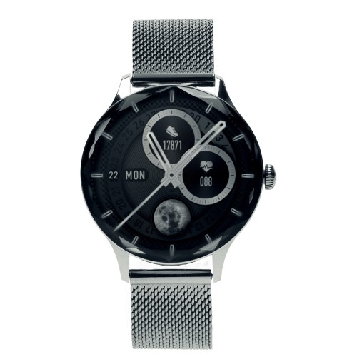 Garett Smartwatch Viva Silver steel Умные часы AMOLED / IP67 / Find your phone / Music playback control image 1