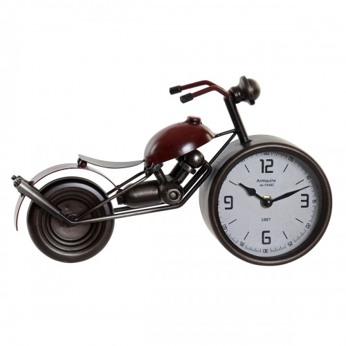 Настольные часы Home ESPRIT Sarkans Metāls Stikls Koks MDF Motocikls Vintage 32,5 x 10 x 18 cm image 1
