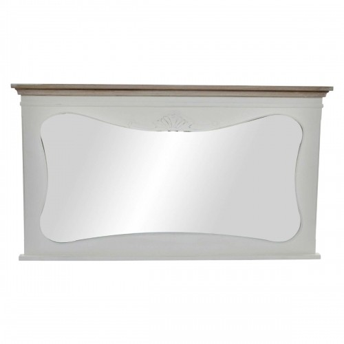 Sienas spogulis DKD Home Decor Balts Koks Dabisks 105 x 64 x 4,5 cm image 1