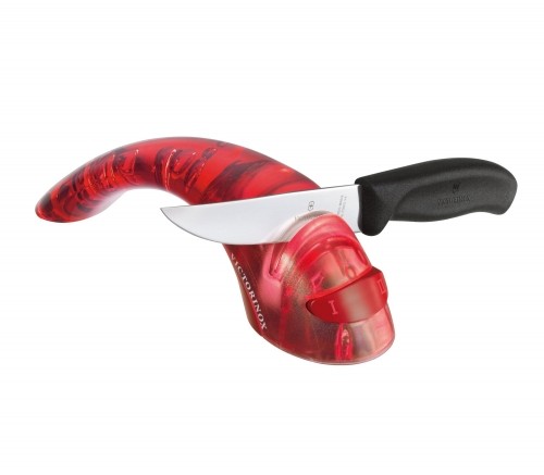 VICTORINOX KNIFE SHARPENER WITH CERAMIC ROLLS, red image 1