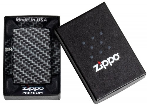 Zippo Lighter 49356 Carbon Fiber Design image 1