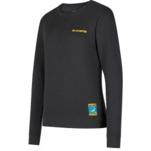 La Sportiva Džemperis CLIMBING on the MOON Sweatshirt W S Carbon/Giallo image 1