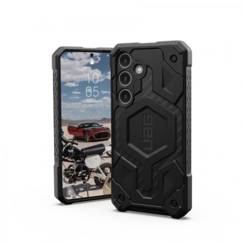 UAG Monarch Pro case for Samsung Galaxy S24 with magnetic module - black carbon image 1