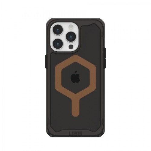 UAG Plyo MagSafe case for iPhone 15 Pro Max - black and brown image 1