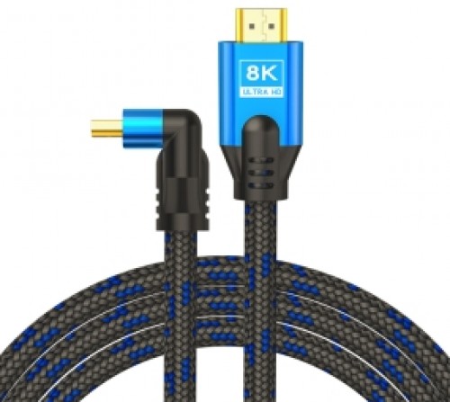 Kabelis Savio HDMI Male - HDMI Male 5m 8K Blue image 1